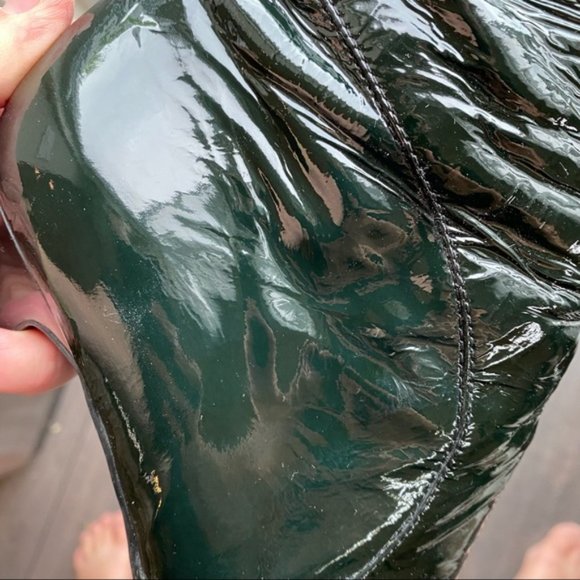 Nine West Ankle Boots in Dark Green Patent Leather - Picture 3 of 10